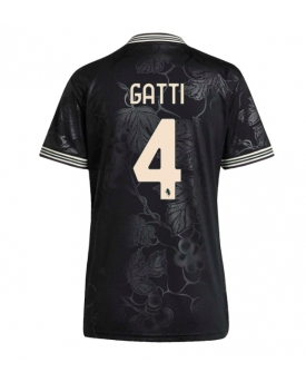 Juventus Federico Gatti #4 Maglia Gara Terza Repliche 2025-26 Donna Maniche Corte